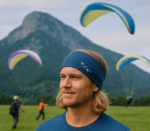 Lade das Bild in den Galerie-Viewer, DHV Merino Stirnband Royal Blau