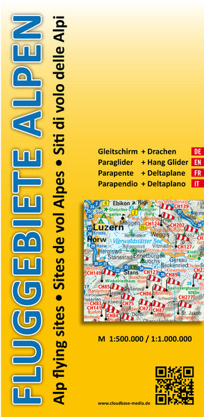Fluggeländekarte Alpen